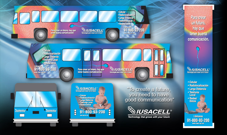 Iusacell Bus Wrap
