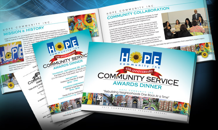Hope Community Dinner Invite and Journal